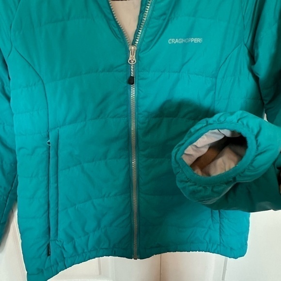 Craghoppers National Geographic bluish teal three season puffer jacket, 6 - Picture 4 of 9